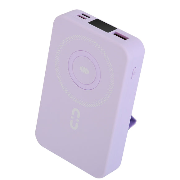 3 In 1 10000mAh MagSafe Fast Charging Power Bank PD20W Portable Charger with 2 Built In Cables Stand Fit for IOS Phone 16 15 13 Series And More