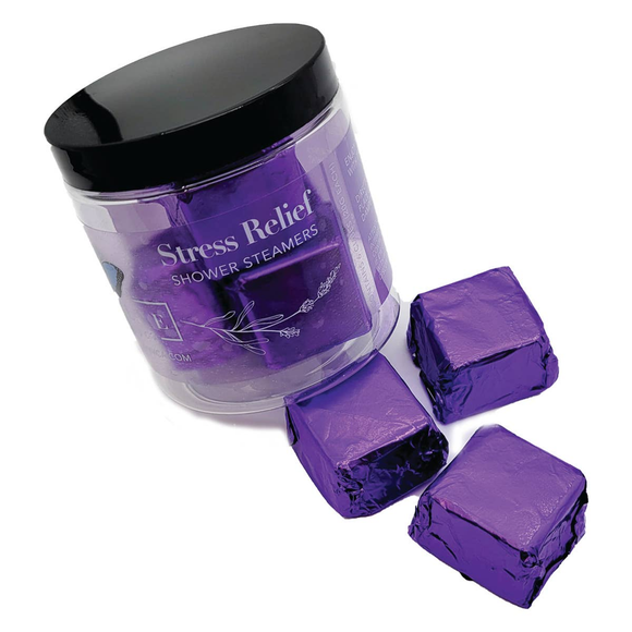 Shower Steamers - Stress Relief (Lavender Mint) (6 Regular (6 pc) Stress Relief