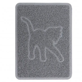 Everyday Pet Elements 18.5 x 13.78 Inch Cat Silhouette Placemat in Grey