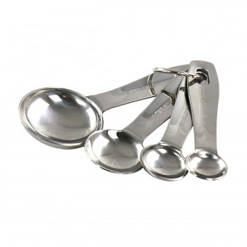 4 Piece Stainless Steel Measuring Spoon Set