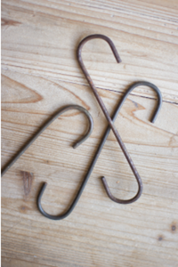 Bag Of Twelve S-Hooks Short  Grey