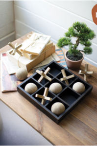 Wooden Tic-Tac-Toe Set  Multi