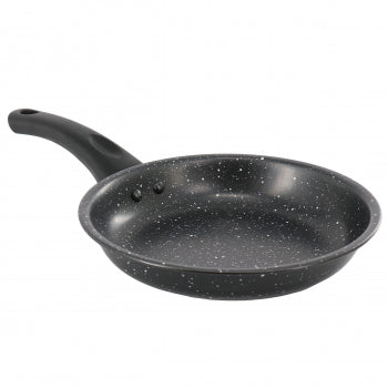 Home 9.5 Inch Round Nonstick Carbon Steel Frying Pan in Black