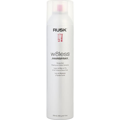 RUSK W8LESS STRONG HOLD SHAPING & CONTROL HAIR SPRAY 55% VOC 10 OZ For UNISEX