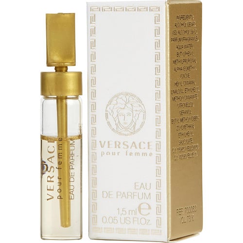 VERSACE POUR FEMME EAU DE PARFUM VIAL ON CARD For WOMEN