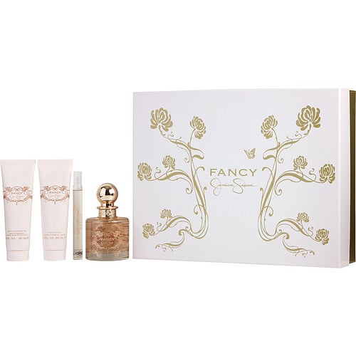 FANCY EAU DE PARFUM SPRAY 3.4 OZ & BODY LOTION 3 OZ & SHOWER GEL 3 OZ & EAU DE PARFUM SPRAY 0.34 OZ MINI For WOMEN