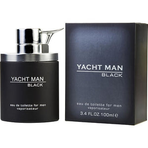 YACHT MAN BLACK EDT SPRAY 3.4 OZ For MEN