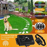 Electric Dog Fence System Pet Tone Shock Boundary Containment Water Resistant Collar Receiver For Small Medium Large Dog