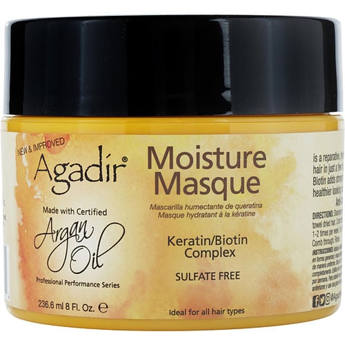 AGADIR ARGAN OIL KERATIN PROTEIN MOISTURE MASQUE- SULFATE FREE 8 OZ For UNISEX