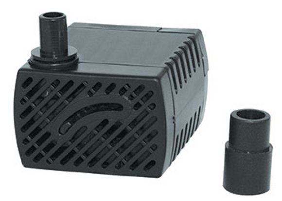 Fountain Pump With Adjustable Flow Control. 6' Power Cord. 70 GPH