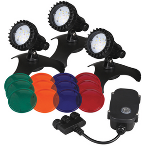 Led Pond Light With Photosensor & Transformer 2 Lights