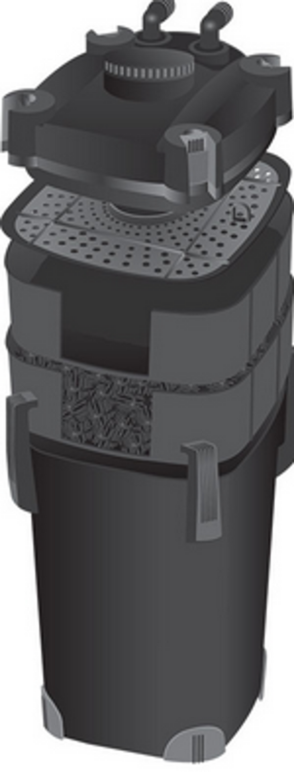 Filter Has Bio Media & Foam Filter Pad CPF250