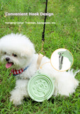 3-in-1 Pet Travel Collapsible Bowl Foldable Slow-Feeder with Strong Suction Cups Portable Silicone Dog Bowl
