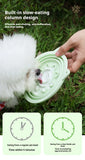 3-in-1 Pet Travel Collapsible Bowl Foldable Slow-Feeder with Strong Suction Cups Portable Silicone Dog Bowl