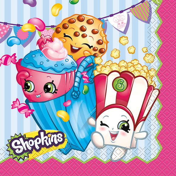 Shopkins Luncheon Napkins [16 Per Pack]