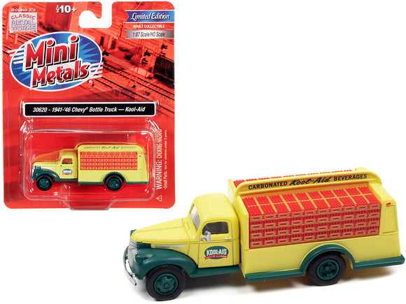 1941-1946 Chevrolet Delivery Bottle Truck Yellow and Green 