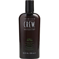 AMERICAN CREW3 IN 1 TEA TREE (SHAMPOO, CONDITIONER, BODY WASH) 8.4 OZ