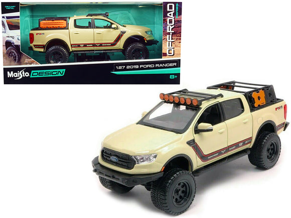 2019 Ford Ranger Lariat FX4 Pickup Truck Sand Tan with Stripes 