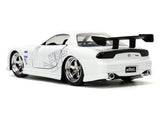 1993 Mazda RX-7 "HKS" White "The Fast and the Furious" (2001) Movie "25 Years of Fast & Furious" Series 1/32 Diecast Model