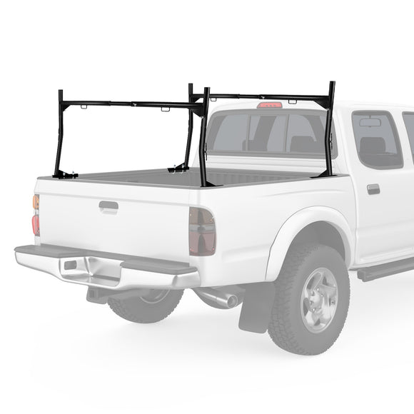 1Pair Extendable Truck Ladder Rack Non-Drilling Pick-up Truck Bed Utility Rack Adjustable Steel Truck Rack with 800LBS Capacity for 47.2-72.8in Wide T