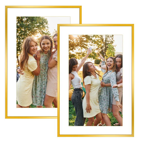 2 Packs 16x24in Picture Frames Wall Gallery Photo Frame Wall Mounted Poster Display Frame  for Horizontal Vertical Wall Mounted