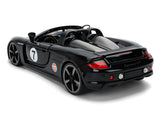 Porsche Carrera GT Convertible #7 "Gulf Oil" Black with Orange Graphics "Hyper-Spec" Series 1/24 Diecast Model