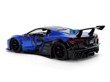 Chevrolet Corvette C8 "Liberty Walk" Candy Blue and Black "Hyper-Spec" Series 1/24 Diecast Model