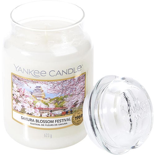 YANKEE CANDLE SAKURA BLOSSOM FESTIVAL SCENTED LARGE JAR 22 OZ For UNISEX