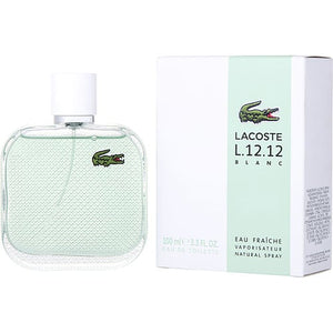 LACOSTE L.12.12 BLANC EAU FRAICHE EDT SPRAY 3.4 OZ For MEN