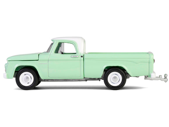 1964 Dodge D-200 Sweptline Pickup Truck Turf Green with White Top 