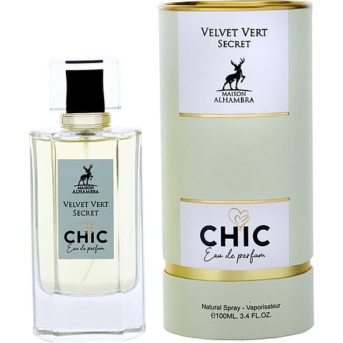 MAISON ALHAMBRA CHIC VELVET VERT SECRET EAU DE PARFUM SPRAY 3.4 OZ For WOMEN