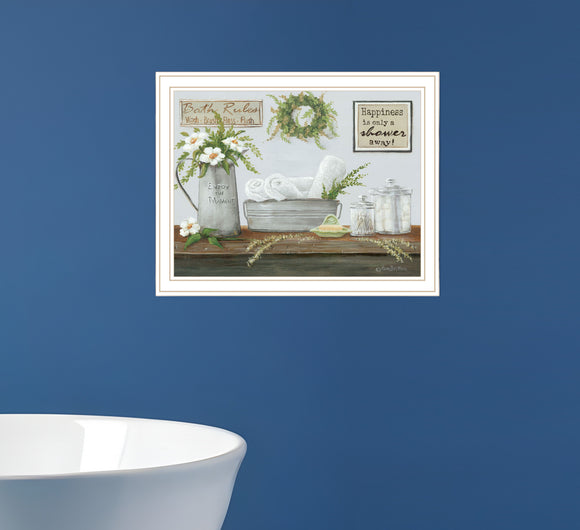 Fresh Towels White Framed Print Wall Art