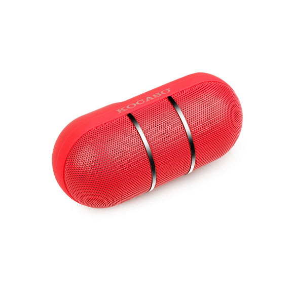 Ultra-Portable Rainbow LED Wireless Speaker - Red