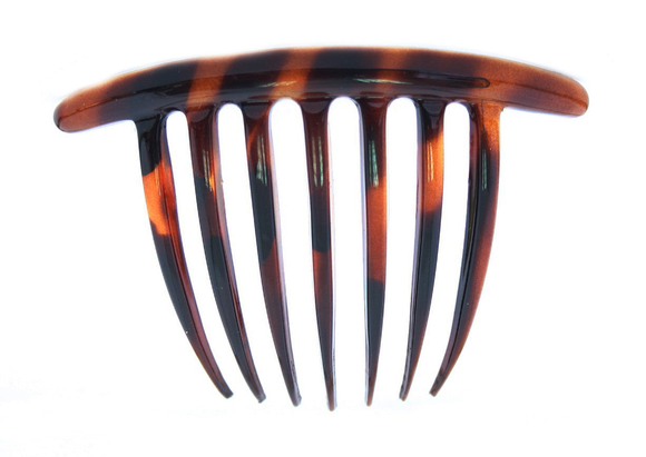 French Twist Hair Comb in Tortoise Shell or Crystal   Tortoise