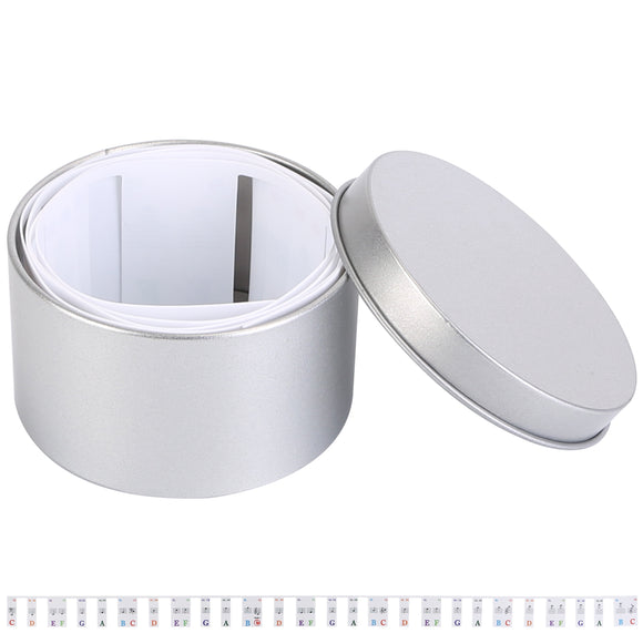 61-Key Piano Keyboard Stickers Removable Piano Key Labels PVC Piano Notes Guide without Glue for Beginners Kids