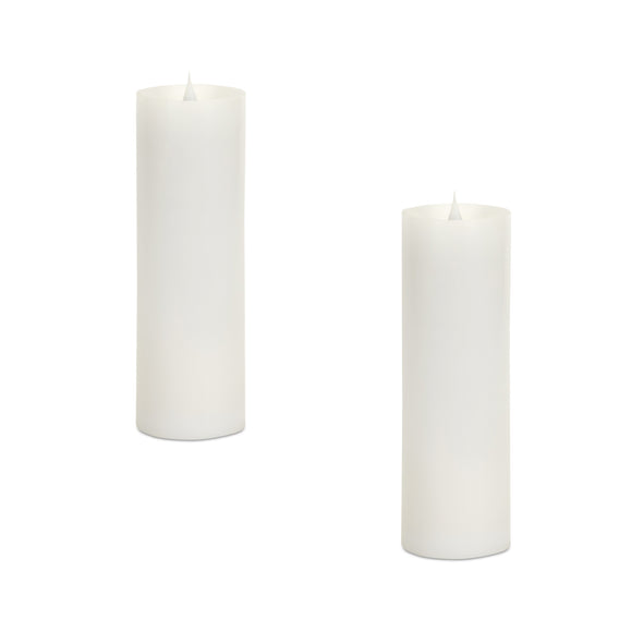 Simplux LED Pillar Candle w/Moving Flame (Set of 2)  3