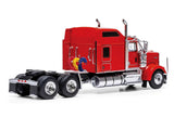 1990 Kenworth W900 Truck Tractor Red 1/64 Diecast Model by IXO Models