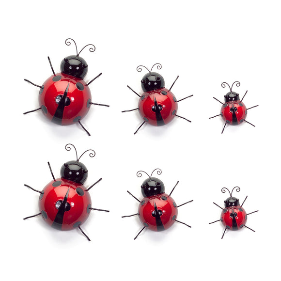 Wall Mountable Ladybugs (Set of 6) 3.75