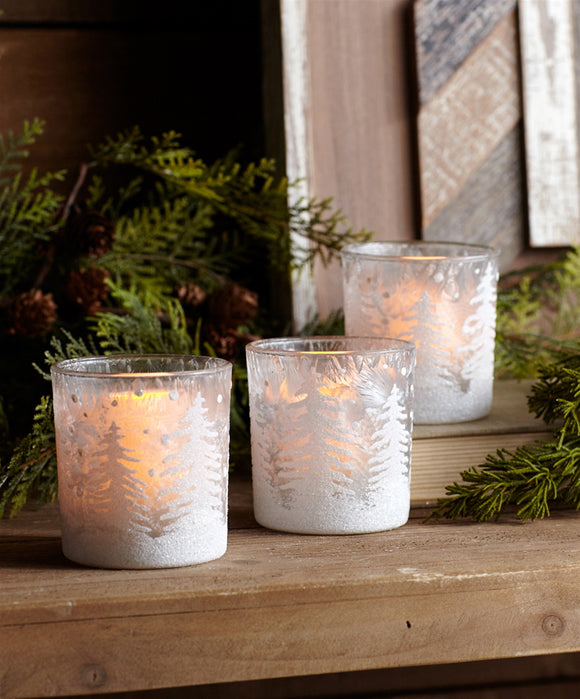 Tree Votive Holder in PVC Box (Set of 12) 3.5