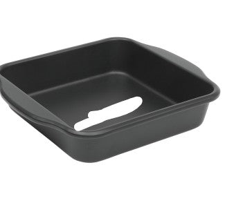 Platinum Collection 8 Inch Nonstick Carbon Steel Square Cake Pan in Matte Black