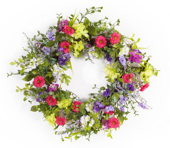 Mixed Floral Wreath 24