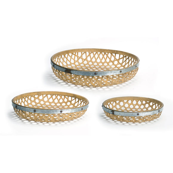 Round Woven Tray (Set of 3) 17