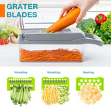 14-In-1 Multifunction Food Vegetable Fruit Chopper Slicer Cutter Dicer Kitchen