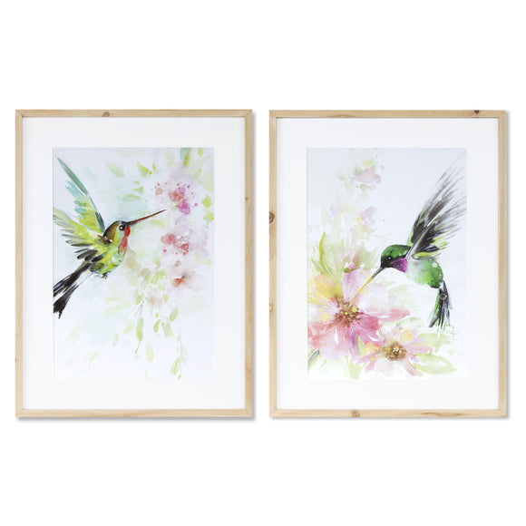 Hummingbird Watercolor (Set of 2) 15.25
