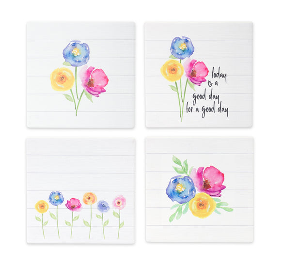 Floral Tiles (Set of 12) 4