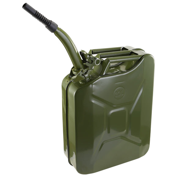 20L Gas Can 5 Gallon Spill Proof Gasoline Fuel Jerry Can Heavy Duty Steel