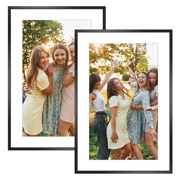 2 Packs 16x24in Picture Frames Wall Gallery Photo Frame Wall Mounted Poster Display Frame  for Horizontal Vertical Wall Mounted