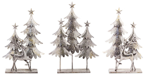 Tree and Deer (Set of 3) 15.5