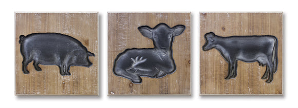Animal Plaque (Set of 3) 14