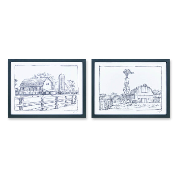 Barn Print (Set of 2) 15.75